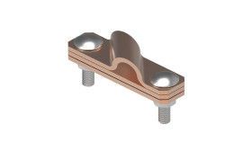 Złącze krzyżowe skośne pręt-bednarka 3-elem. miedź 116.2.2 CU 11602203