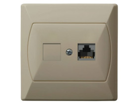 AKCENT Gniazdo komputerowe kat.5e FOREX beżowy GPK-1A/F/01 OSPEL