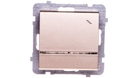 Sonata Łącznik Schodowy Z Podświetleniem Szampański Złoty Łp-3Rs/M/39