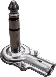 Złącze męskie jack 6,35 mm 733075 złącze męskie kątowe Ilość styków: 3 stereo srebrny 1 szt.