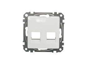SEDNA DESIGN & ELEMENTS Płytka czołowa 2xRJ45 do 5e-6UTP Tyco biała SDD111442C SCHNEIDER ELECTRIC