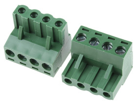 Listwa zaciskowa PCB 4 -pinowe raster 5.08mm Montaż na kablu Żeński RS PRO