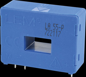LA 55-P Current sensor, 0-70 A, analog, 1µs, 0.65%, 12-15 V.