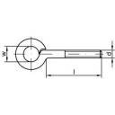 Śruba oczkowa TOOLCRAFT M6 (Ø x D) 10 mm x 30 mm 50 szt.