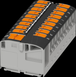 1019651 PTFIX 6/18X2.5 distributor block, black