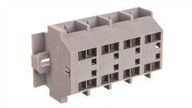 Listwa Zaciskowa 4-Przewodowa 4Mm2 4-Torowa Szara Mocowanie Śrubowe 262-204...