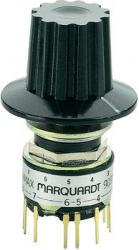 Miniaturowy przełącznik obrotowy Marquardt 9037.0200, 28 V 0,014 A