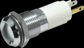 192A025W LED signal light, white - ultra-bright, 12 VAC/VDC, Ø14 mm, 1400