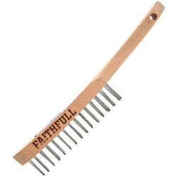 Faithfull FAI6802F Heavy-Duty Scratch Brush, Two Row