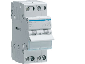 Przełącznik z pozycją centralną OFF I-0-II przyłączenie zasilania górne 2P 25A SFT225 HAGER