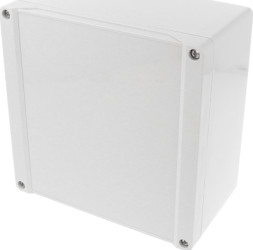 PC enclosure, (L x W x H) 160 x 160 x 89 mm, light gray (RAL 7035), IP66, 1555S2GY