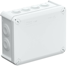 Cable junction box, 176 x 135 x 67 mm, no. of entries: 12, 16 mm², light gray, IP66, 2007093