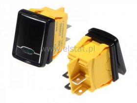 Przeł. stabilny żółty 30A/250V; IP67; czarny