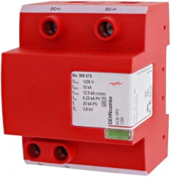 Ogranicznik przepięć B+C Typ T1+T2 do ochrony instalacji PV 1500V DC 12,5kA DEHNcombo YPV 1200 DCB 900070