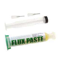 Topnik lutowniczy Mechanic UV223 Flux Paste żel do SMD BGA THT strzykawka 10ml, tłok, 2 igły