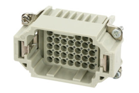 Wkładka złącza dużej mocy 24 + PE-pinowe Amphenol Industrial 10A Męski