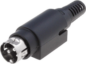 PC-MDP-402-4P wtyk zasilający DC, seria R7B męski 4-pin: lutowany