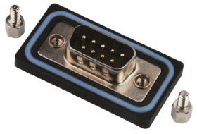 Złącze D-Sub 9-pinowe Męski Proste Przewlekany Złoto