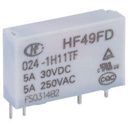 Hongfa HF49FD/024-1H11TF PCB Relay 24VDC SPST-NO 5A