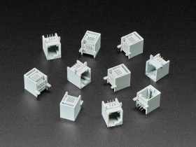Adafruit RJ12 Jack Connectors - EV3/NXT LEGO Compatible - Pack of 10