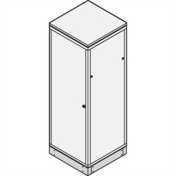 Podstawa SCHROFF zamknięta - BAZA STAT.600B600T RAL7021