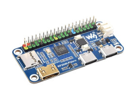 Waveshare RP2040-PiZero Development Board, Based On The Raspberry Pi RP2040 Dual-core Processor, 264KB SRAM And 16MB Onboard Fla