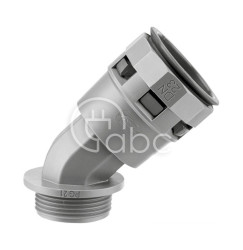 Dławnica do węży ochronnych, kątowa 45°, gwint PG21, LTC-23P21G