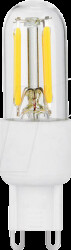 L022180800 LED lamp G9, 3 W, 270 lm, 2700 K, filament, dimmable, clear