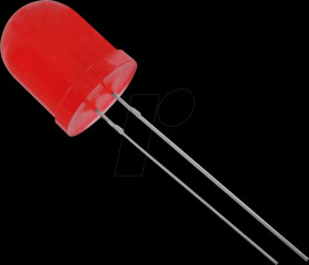 10003R1D-EHC-B LED 10mm, wired, red, 700 mcd, 60°