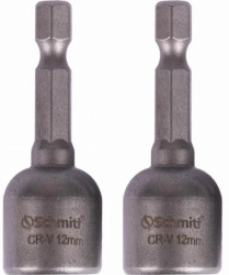 Kluczyk magnetyczny do wkrętaków uchwyt bit 12mm nasadka zestaw 2 SCHMITH