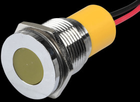 Q16F3CXXY24E Indicator LED, 24 V DC, 16 mm, wired, yellow/BrC