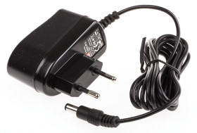 Adapter AC/DC Uwy 48V dc Iwy 125mA Złącze 2,1 x 5,5 x 11 mm, biegun dodatni w środku 6W typ wtyczki: Typ C