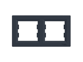 ASFORA Ramka 2 podwójna pozioma antracyt EPH5800271 SCHNEIDER ELECTRIC