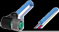 Sensor actuator cable, M12 cable socket, angled, A to open end, 2 pole, 15 m, PUR, blue, 4 A, 038250