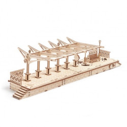 Peron - model mechaniczny do składania - fornir - 196 elementów - Ugearsmodels 70013