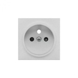 Simon 55 Pokrywa gniazda wtyczkowego pojedynczego do: SGZ1CM, SGZ1M Aluminium mat TGZ1ZP/143