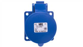 Gniazdo Tablicowe 32A 3P 230V /70X70/ Niebieskie Ip44 323-6