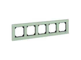 MERTEN M-ELEGANCE szkło ramka 5 pięciokrotna szmaragdowy MTN404504 SCHNEIDER ELECTRIC