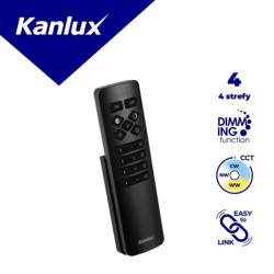 Pilot do kontrolera LED REMOTE 4 MONO/CCT-B 2 x 1,5 DC RF 2,4GHz max 30 czarny 22136