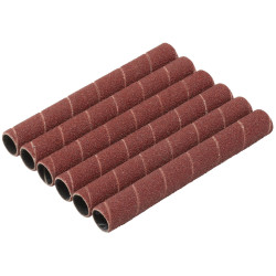 Draper 08364 Aluminium Oxide Sanding Sleeves, 12.7 x 115mm, 80 Grit (Pack of 6)