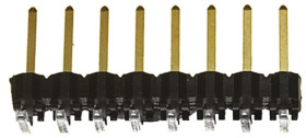 Złącze szpilkowe 8-pinowe TSW raster: 2.54 mm Kąt prosty 1-rzędowe Samtec Otwór przelotowy 450 V Bez osłony