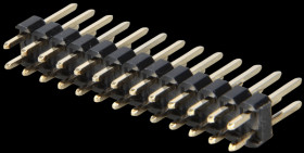 2 x 13-pin header, straight, pitch 2.54