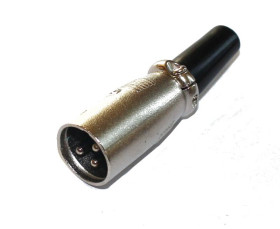 Wtyk XLR na kabel metalowy