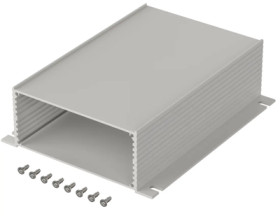 Aluminum enclosure kit, (L x W x H) 105 x 160 x 48 mm, natural, IP40, 97218160.HMT1