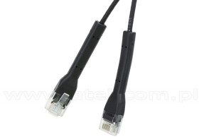 Patchcord UTP-K6a; 0,25 m; czarny; LSOH/LSZH, ultra flex