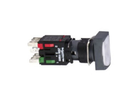 Przycisk płaski biały push-push LED 12...24V prostokątny XB6DF1B5B SCHNEIDER ELECTRIC
