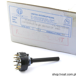 PLR3726 Rotary PCB Switch THT APEM