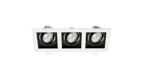 Oprawa Malachit-3K-Sw/Sb Biały Piaskowany / Czarny Piaskowany Stop Aluminium...