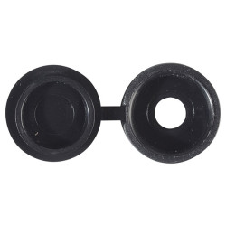 ForgeFix 100HCC2 Hinged Cover Cap Black No. 6-8 Bag 100