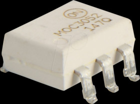 MOC3052SM Optocoupler (TRIAC) 600 V 100 mA 10 mA 7500 V SMD-6